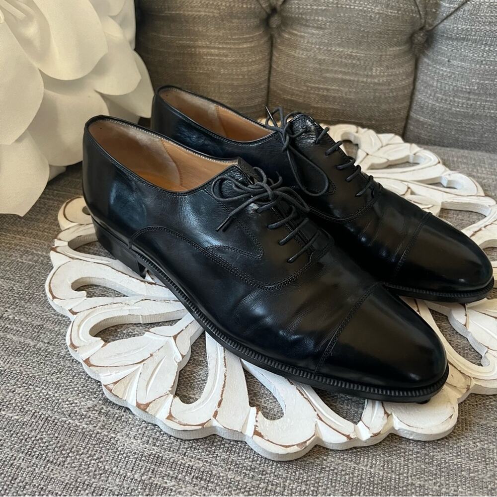 Salvatore Ferragamo Black Dress Oxford Shoes Men’s 9.5 D View 2